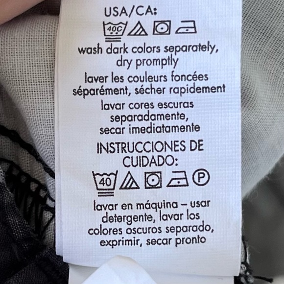 •Calvin Klein• Men’s Black/Gray Plaid Shorts - Size 34 - Picture 9 of 10